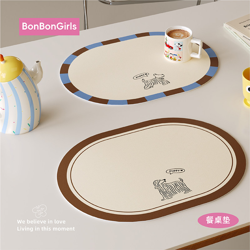 法式中古简约餐垫隔热垫PVC皮革防水防油免洗茶几桌面保护杯盘垫,居家布艺,餐垫,淘宝优惠券,粉丝福利购,淘宝优惠卷
