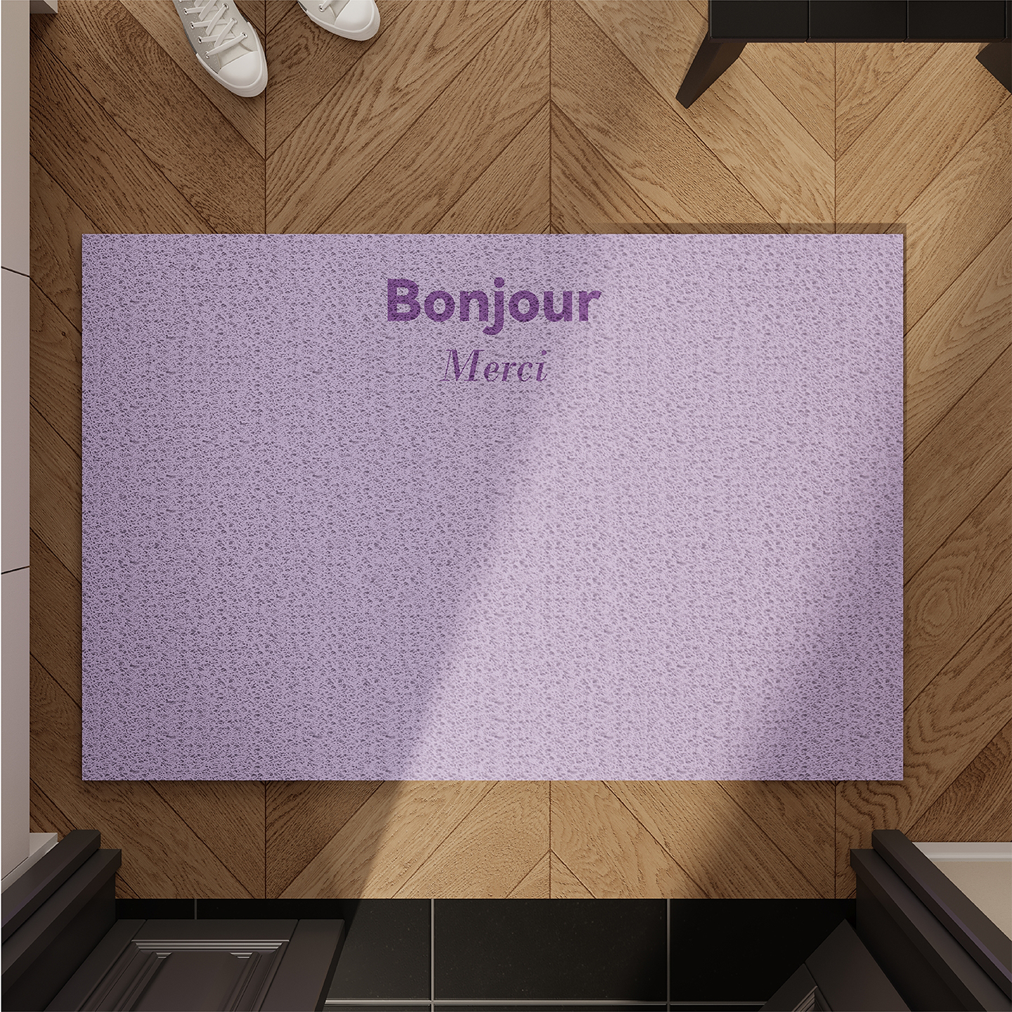 现代简约纯色入户门地垫丝圈防滑