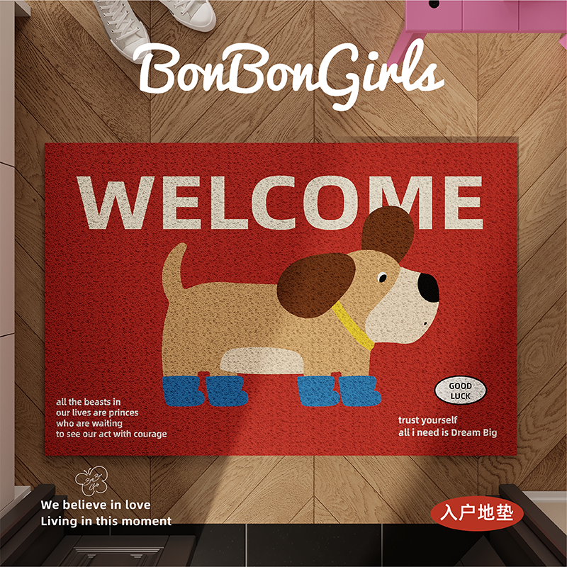 美式复古入户地垫耐脏免洗防滑