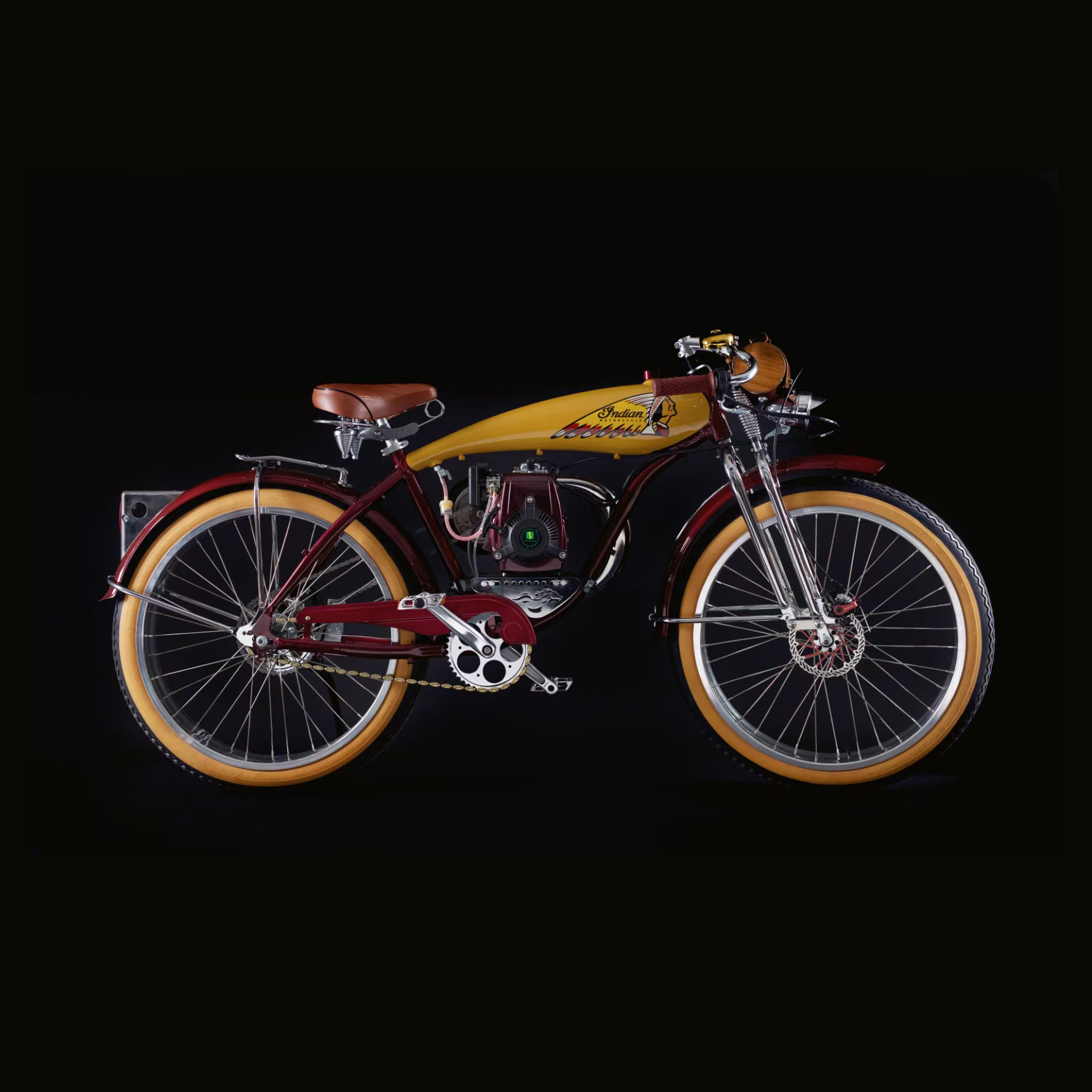 进口改装自行车印第安机车高端私人订制会所展品私人收藏品手工