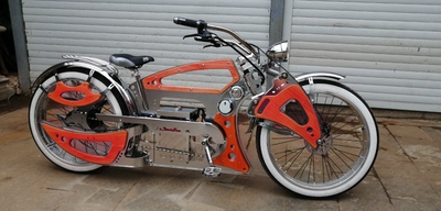 复古大黄蜂电动车aokbike