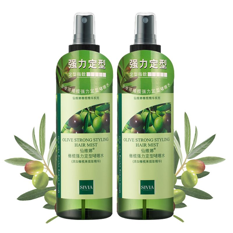 仙维娜橄榄强力定型啫喱水定型喷雾男女发型自然蓬松保湿清爽