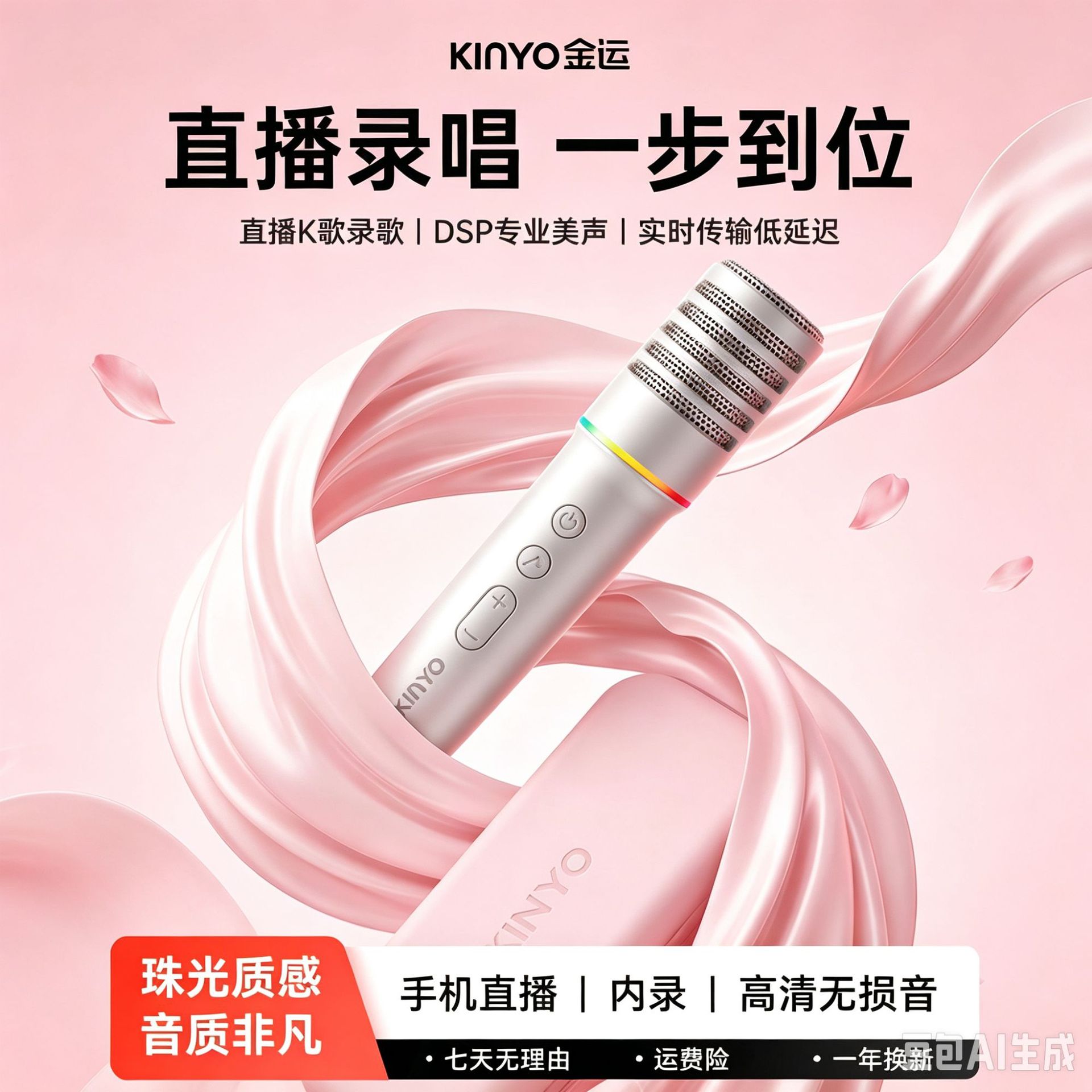 金运无线声卡唱歌直播设备全套