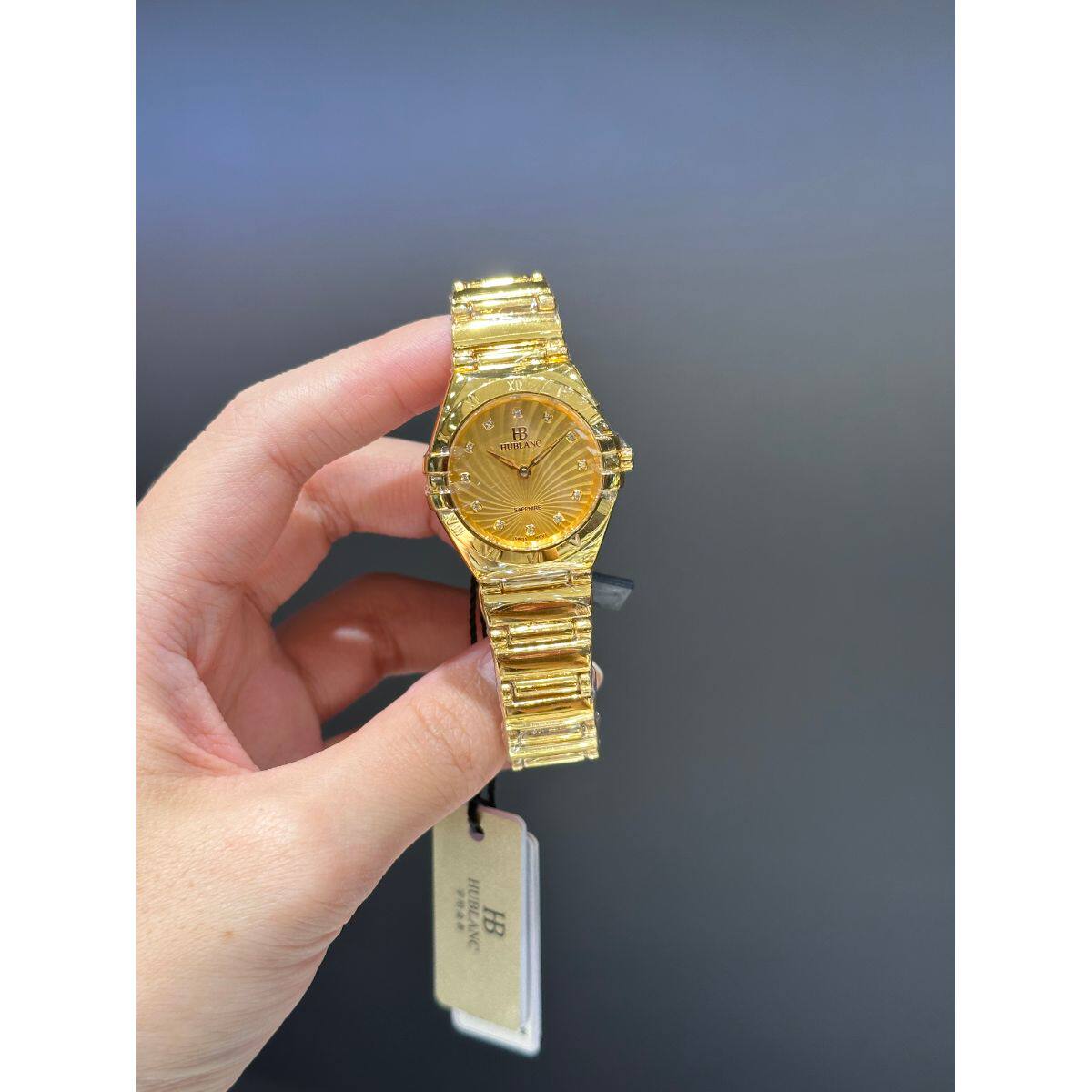 足金99宇珀9黄金星座系列女表送女友礼物