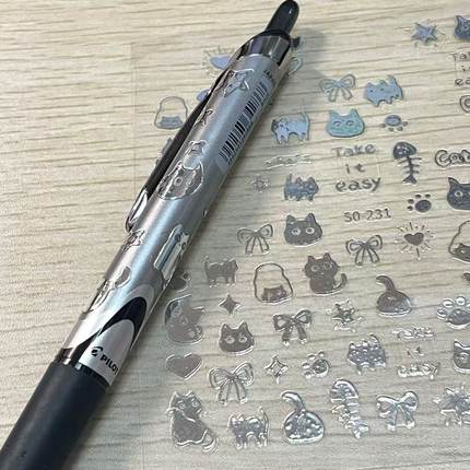 正品日本pilot百乐笔开拓王限定中性笔V5RT学生刷题笔考试用黑笔