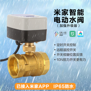 智能电动球阀适用米家户外防水防潮远程控制浇水灌溉定时开关反馈