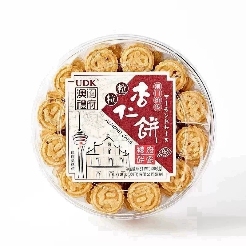 UDK优之良品澳门礼府杏仁饼特产糕点休闲食品280g