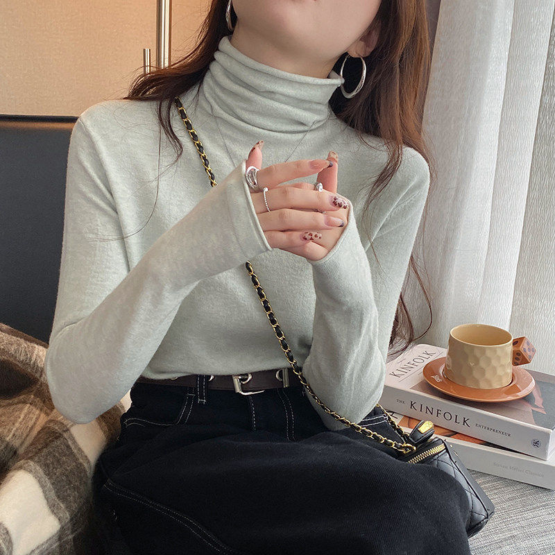 高领打底衫女高级感灰色毛衣2025新款秋冬高领针织内搭显瘦上衣,个性定制/设计服务/DIY,棉服工装,淘宝优惠券,粉丝福利购,淘宝优惠卷