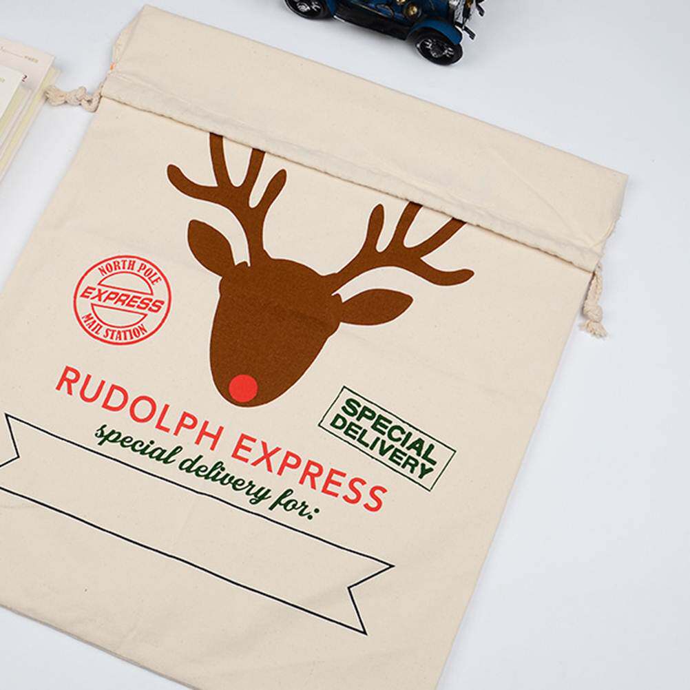 christmas bag santa gift sack large canvas drawstring bag