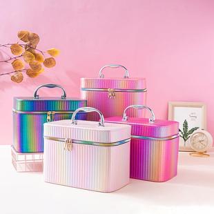 化妆师专业化妆箱大容量手提化妆品收纳箱PU迷你化妆包便携式