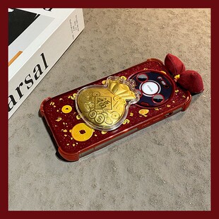 ins风福袋蝴蝶结适用华为mate80promax手机壳meta70立体m60por 闪粉50e马年40新年30epor四角十huawei防摔软p