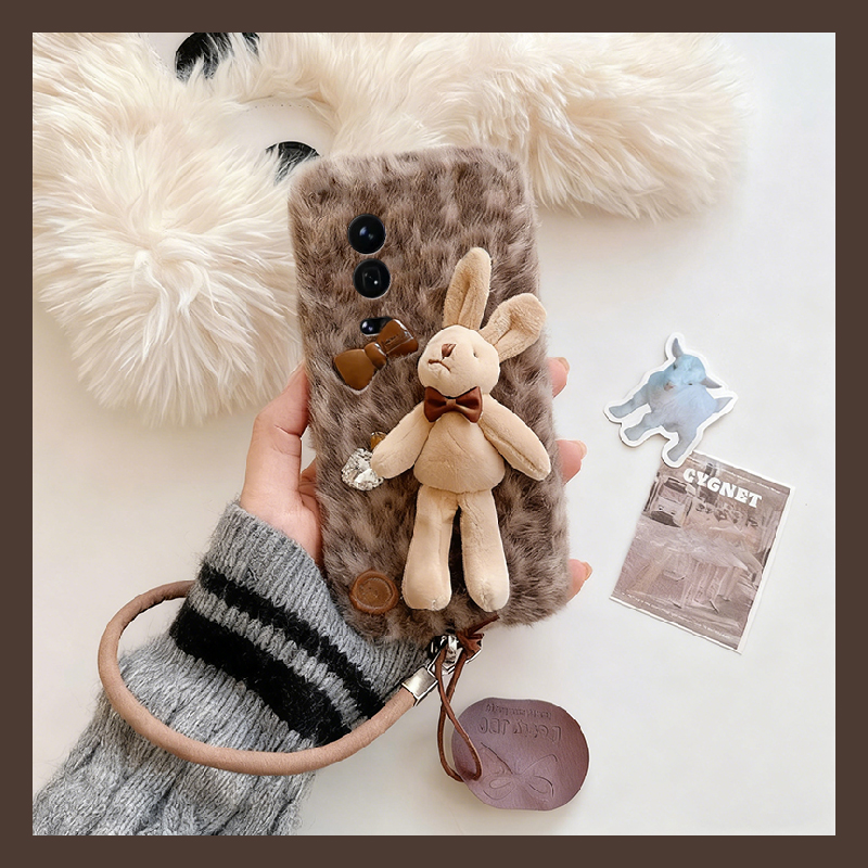蝴蝶结爱心兔子适用小米17手机壳15spro挂件14ultra皮绳13秋冬12spo/12x毛绒11青春版10软mix4/8se/civi5/4/3