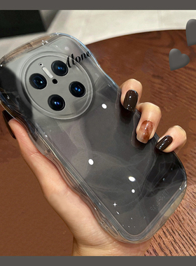 适用华为mate70手机壳meta70pro+水墨晕染m70rs透灰色por小众十新款mete韩系huawei硅胶软壳高级感日韩防摔女