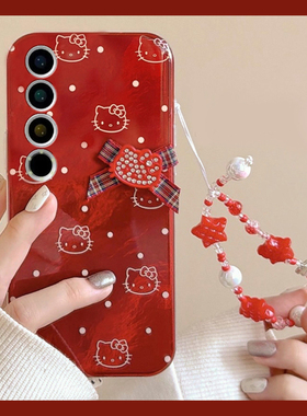 2026波点kt猫适用魅族22mini手机壳note16红色21pro凯蒂猫20新年18por手链18x卡通7/16spor/16t/16x/16thplus
