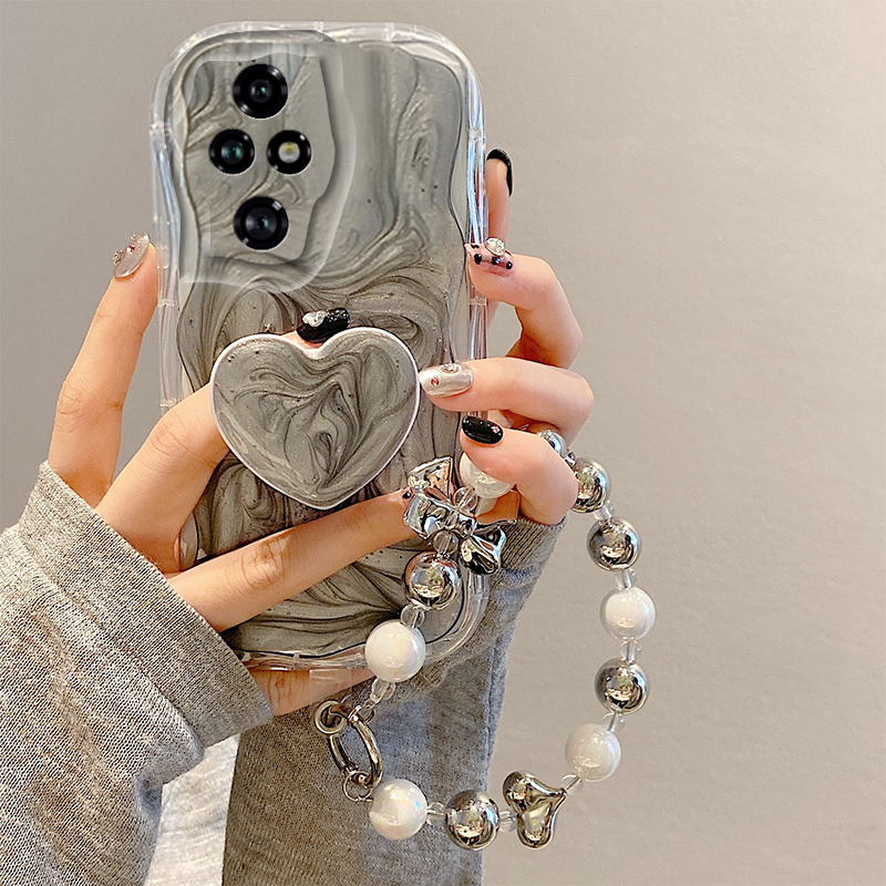 ins奶油滴胶支架手机壳