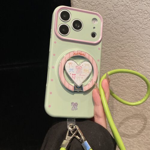 手机壳液态硅胶ins风波点磁吸爱