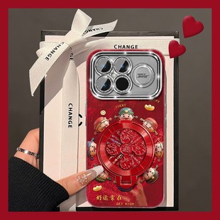 2026旋转风生水起适用小米红米k90promax手机壳k80财神爷k70至尊冠军版k60新年k50电竞版十k40游戏增强版k30