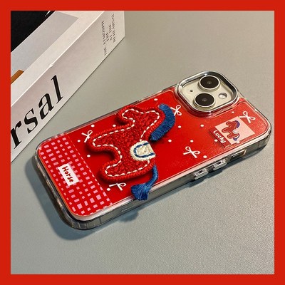 手机壳硅胶新年红色2026马年立体
