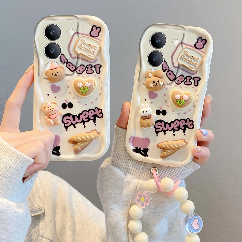 手机壳立体可爱小熊兔子卡通女
