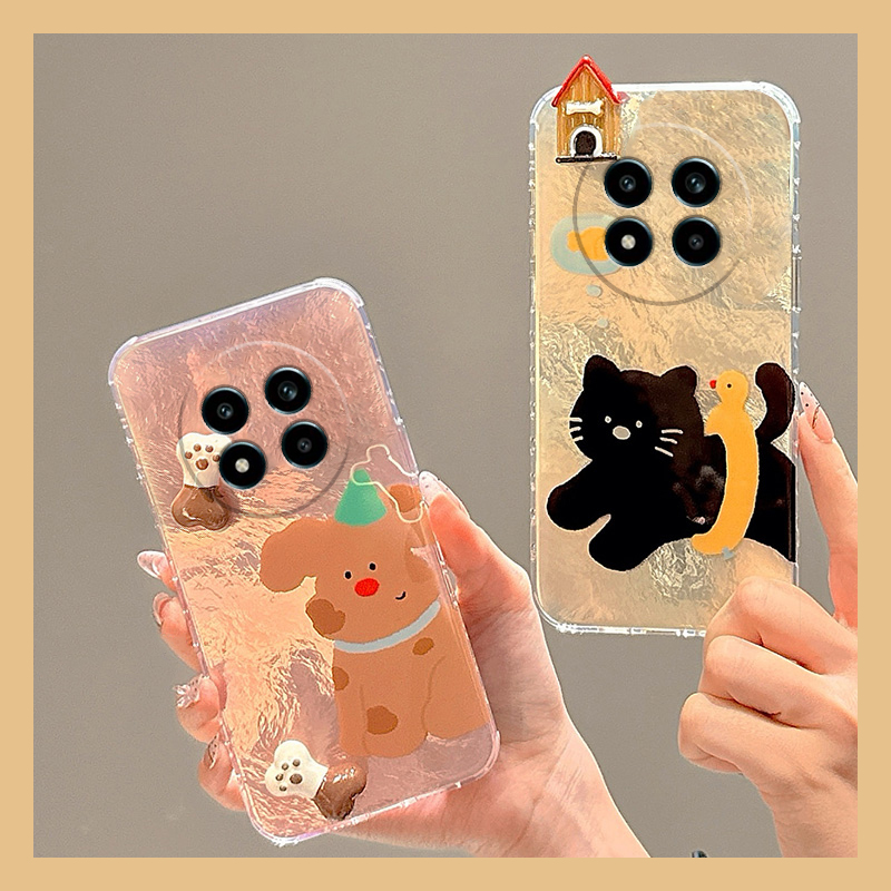 狗狗猫咪适用oppo真我13pro至尊版手机壳13por+立体findx7ultra公仔x6锡纸纹x5少女心relme真我neogt5硅胶gt6