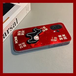 2026新年小马适用vivos50手机壳s30promini挂件s20红色s19pro卡通s17t立体s16e本命年s15 s10 vivo s12