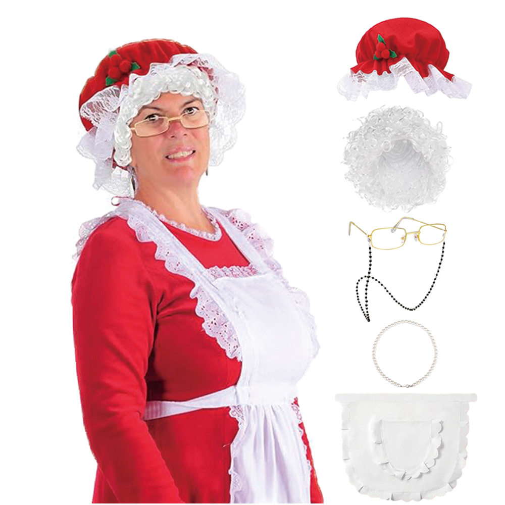 圣诞节装扮儿童成人演出服圣诞克劳斯夫人角色扮演cos派对服,节庆用品/礼品,圣诞服饰,淘宝优惠券,粉丝福利购,淘宝优惠卷
