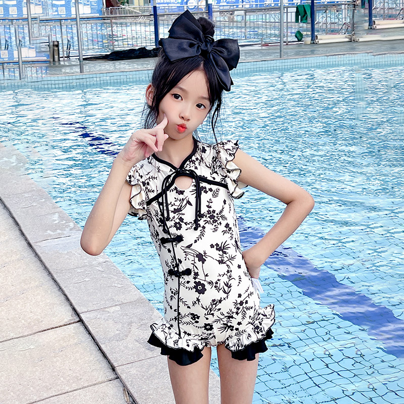 泳衣女夏连体大童服饰儿童潮流百搭韩版穿搭休闲淑女简约2025女孩