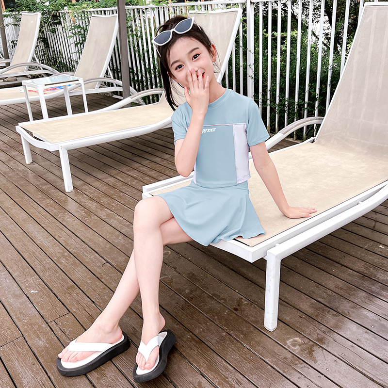 儿童泳衣女童夏洋气服装夏装少女超好看夏款潮宝潮服服饰流行夏潮