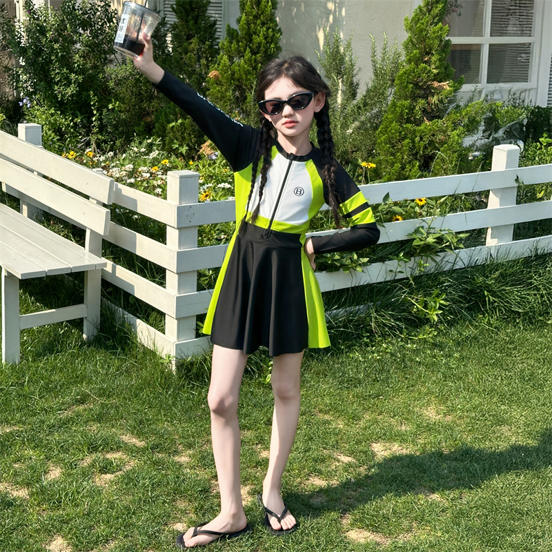 儿童泳衣女童2025新款新品少女夏天服装夏日萌娃淑女舒适洋气女生