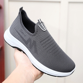 新款 透气爸爸鞋 老北京布鞋 2025春夏季 男鞋 运动休闲鞋 一脚蹬老人鞋