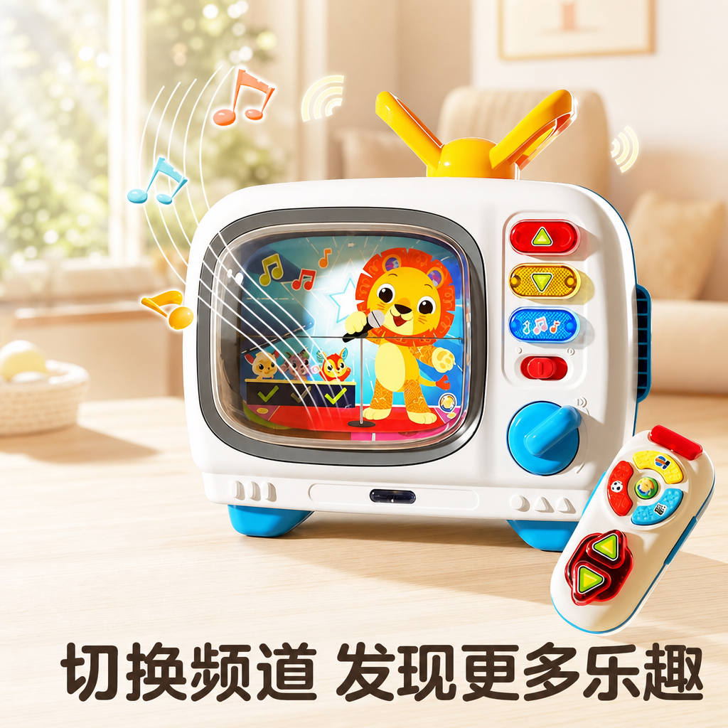 宝宝新款双语遥控小电视玩具