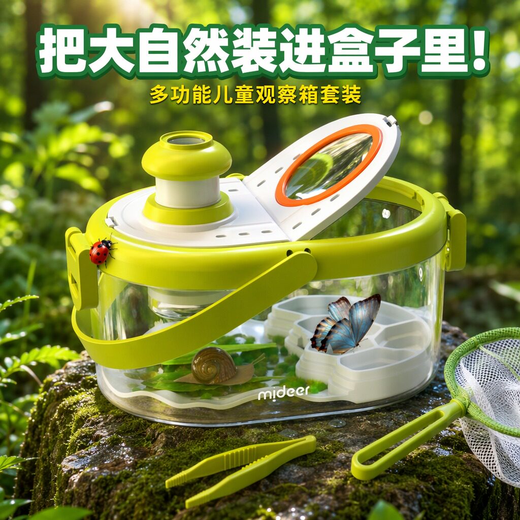 多功能儿童观察箱套装科学玩具