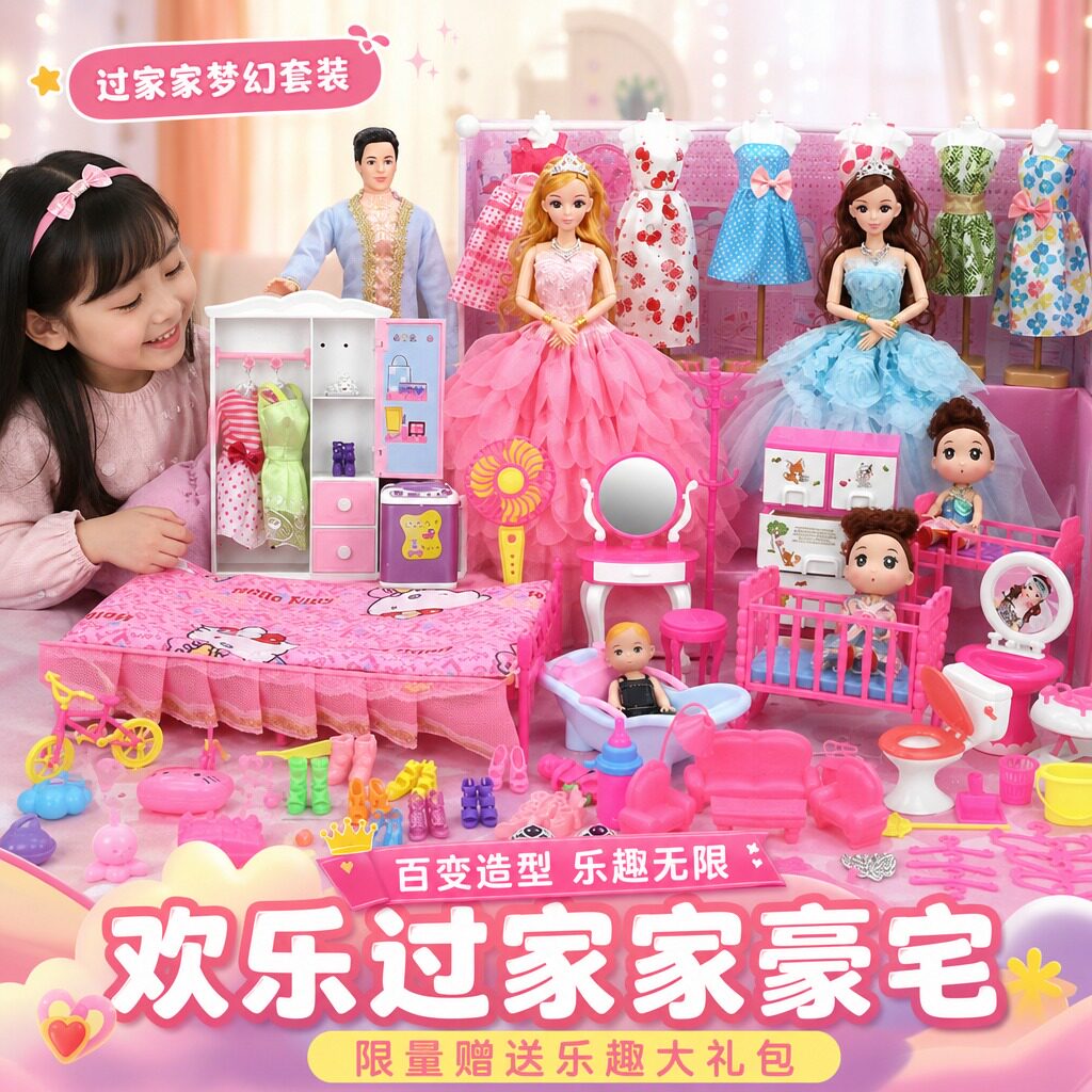 快看!女孩喜欢的芭比娃娃