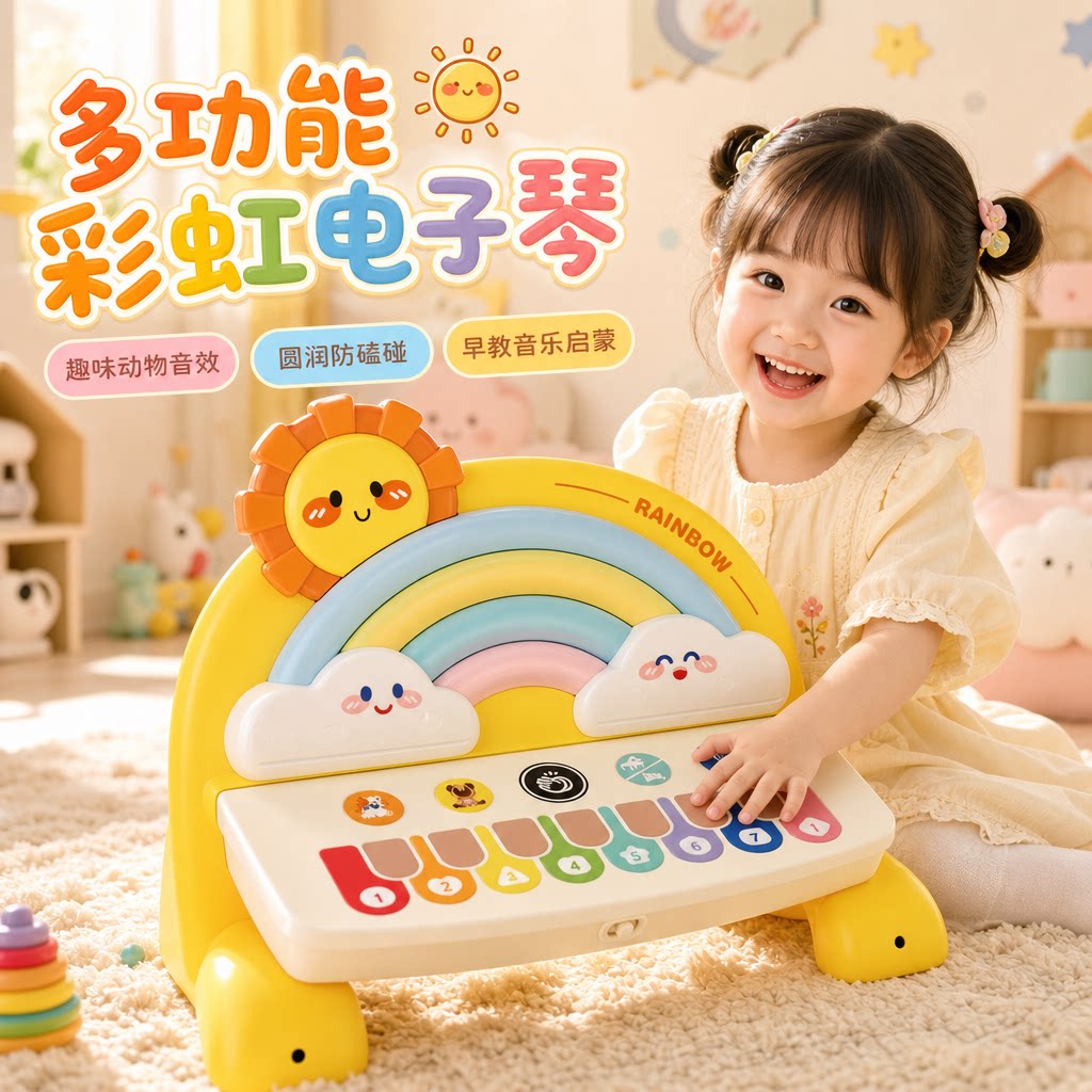 儿童钢琴玩具音乐电子琴女孩入门