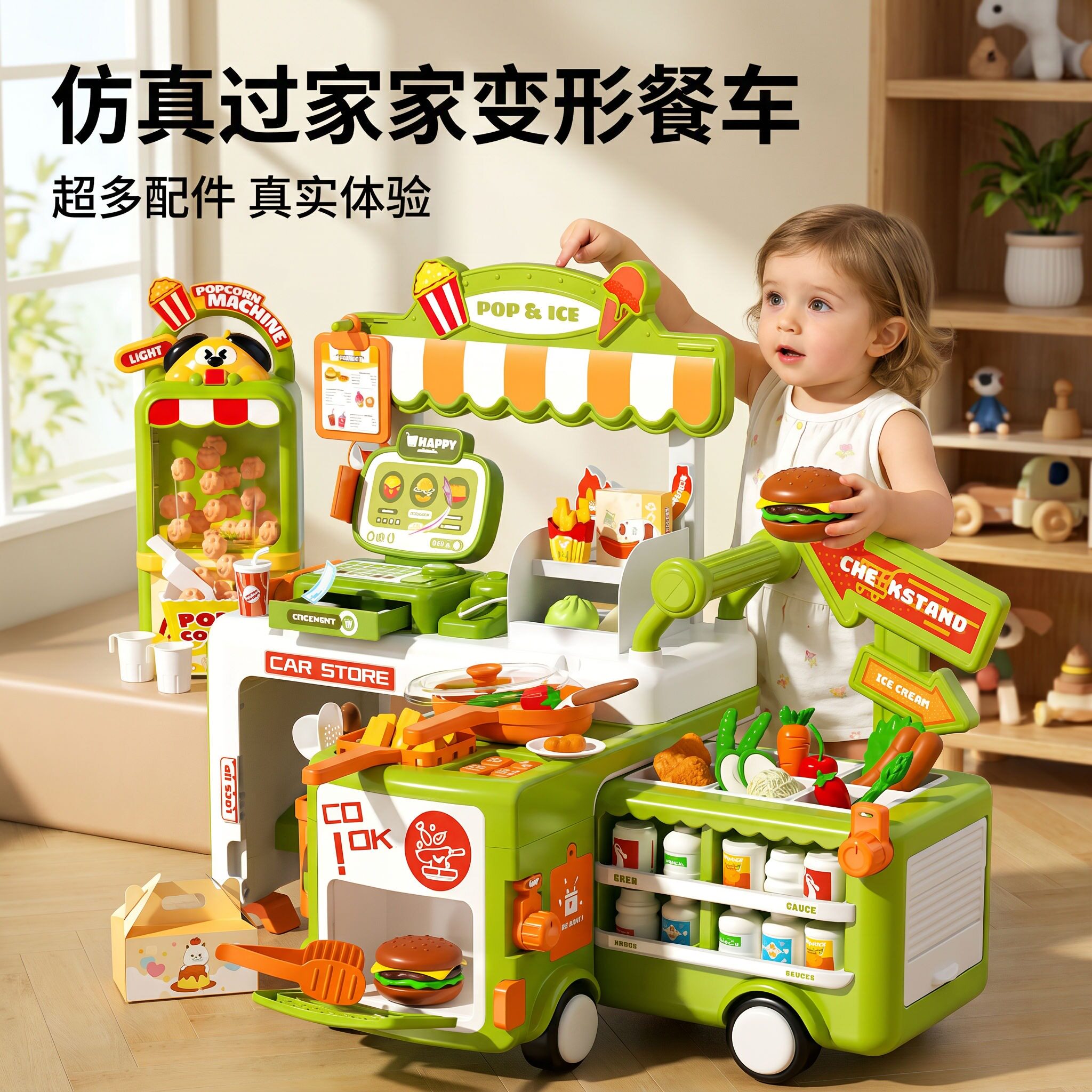 益智仿真厨房过家家玩具全套