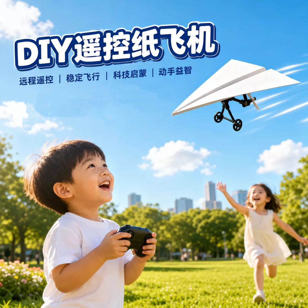 遥控纸飞机玩具儿童耐摔模型可飞