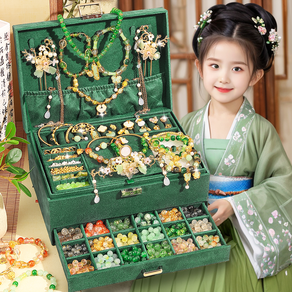 古风琉璃串珠diy手链礼盒