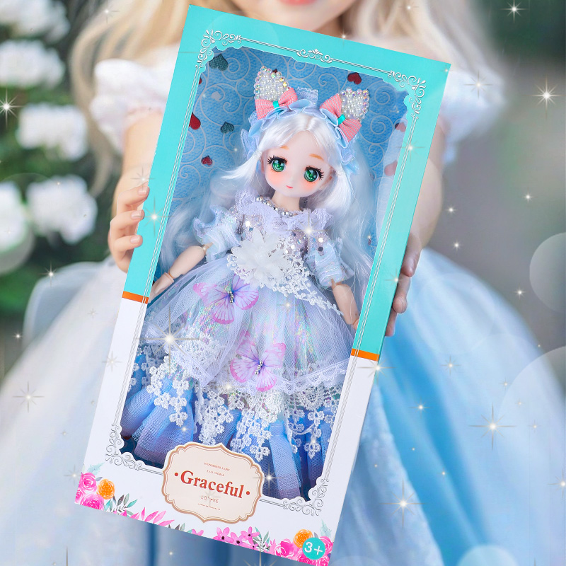 女孩儿童洋娃娃公主玩具礼盒包装