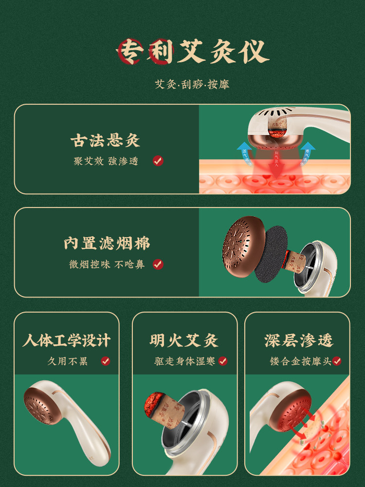 Qichuntang Moxibustion Hot Compress Eye Massager: Instant Eye Relief! - Product image 3