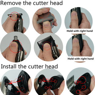 hair beard trimmer electric shaver nose clipper kit body