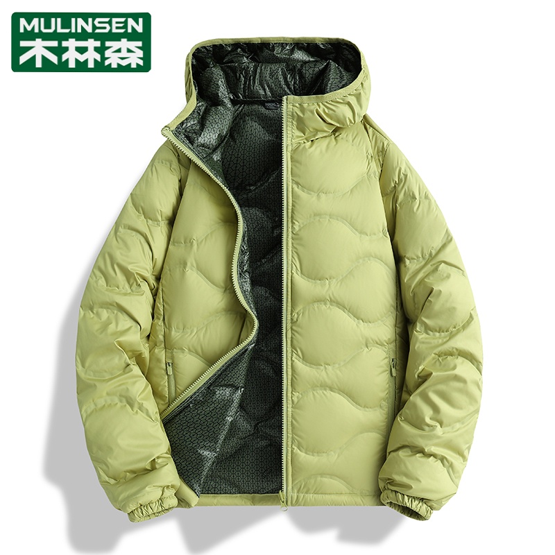 木林森石墨烯发热羽绒服男士冬季