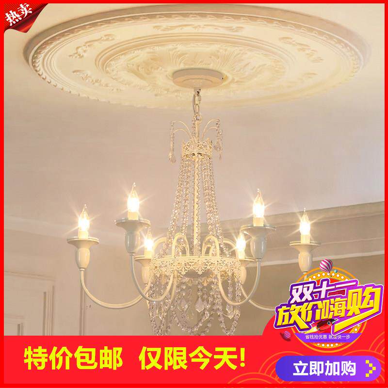 剩2小时！法式复古客厅吊灯水晶美式乡村别墅大气公主房卧室饭厅