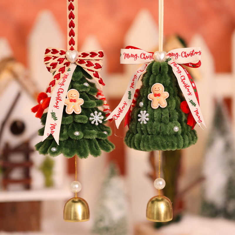 圣诞节挂饰扭扭棒圣诞树车挂
