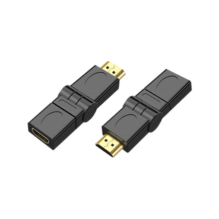 PeakDo HDMI AF转AM 360度加长带旋转高清电视hdmi线多朝向转接器