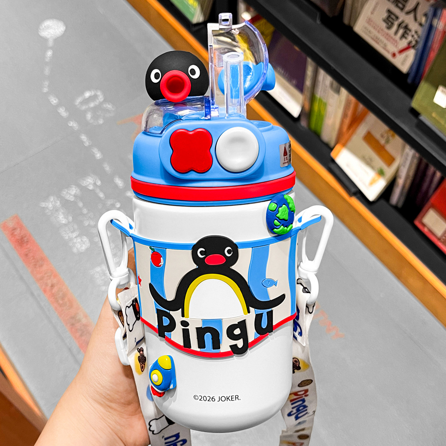 Pingu企鹅联名双饮保温杯580ml
