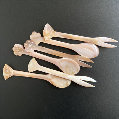 桂越精品天然贝壳贝母餐厅叉勺