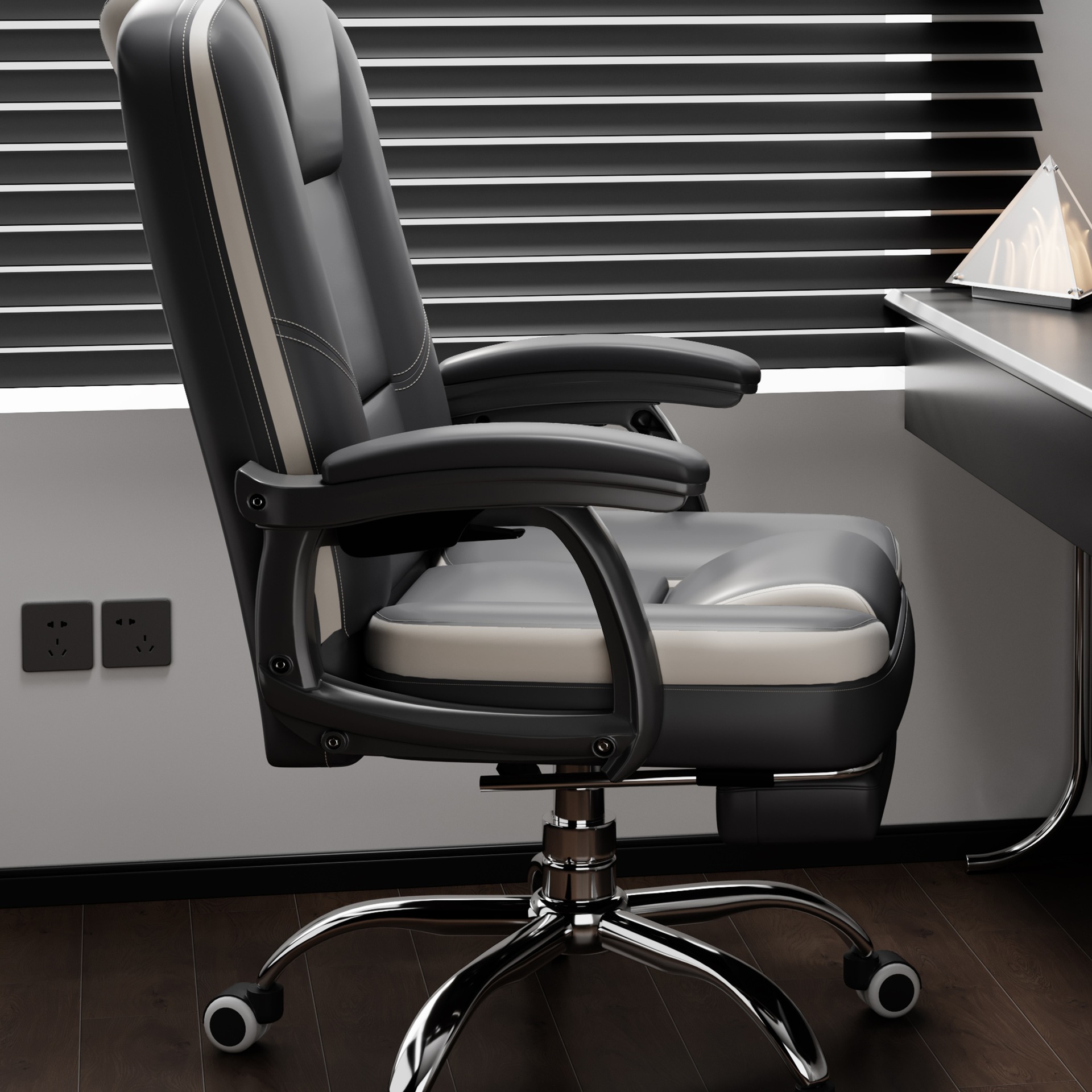 新款电脑椅家用沙发靠背椅久坐可躺人体工学电竞椅卧室书桌办公椅