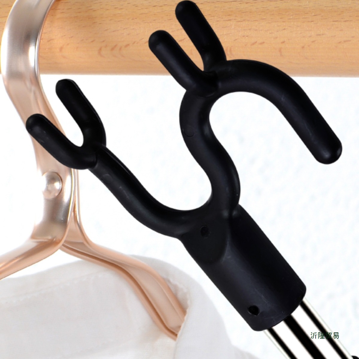 衣叉杆不锈钢可伸缩晾撑衣杆叉丫晒收衣服竿家用挑衣架挂钩叉杆子