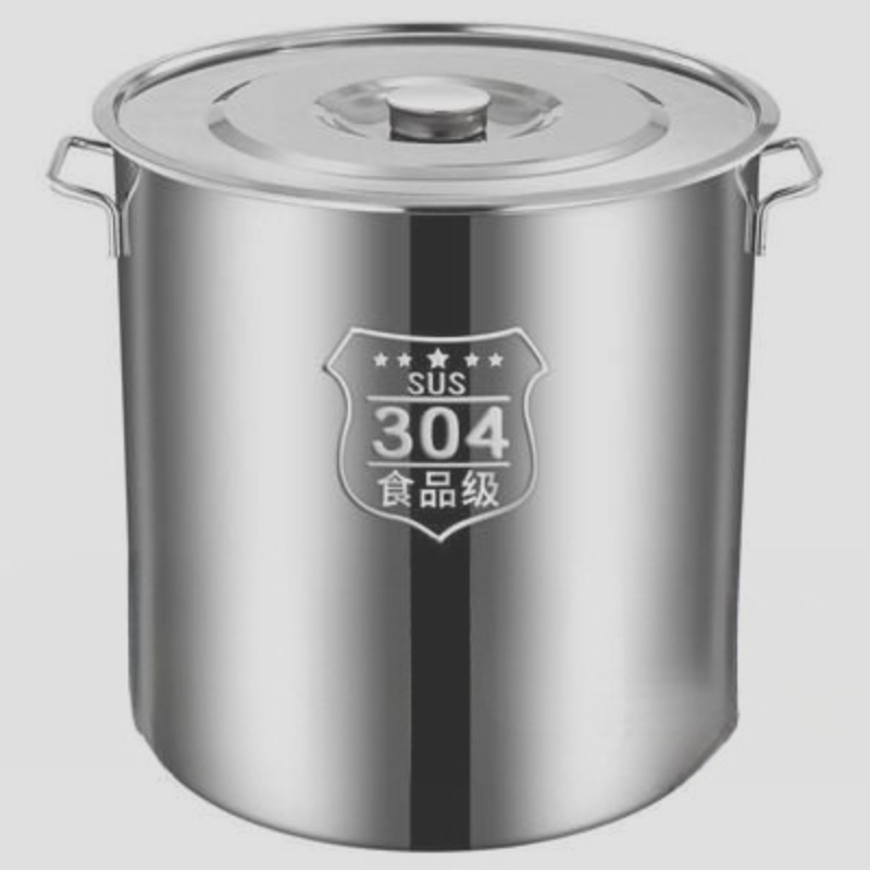 304不锈钢汤桶特厚家用带盖不锈钢汤锅商用米桶油桶大容量储以信