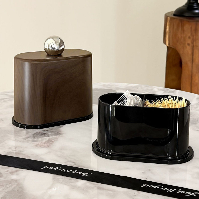 牙签盒轻奢高级高颜值2025新款牙签筒家用商用创意棉签牙线收纳盒,家庭/个人清洁工具,牙签,淘宝优惠券,粉丝福利购,淘宝优惠卷